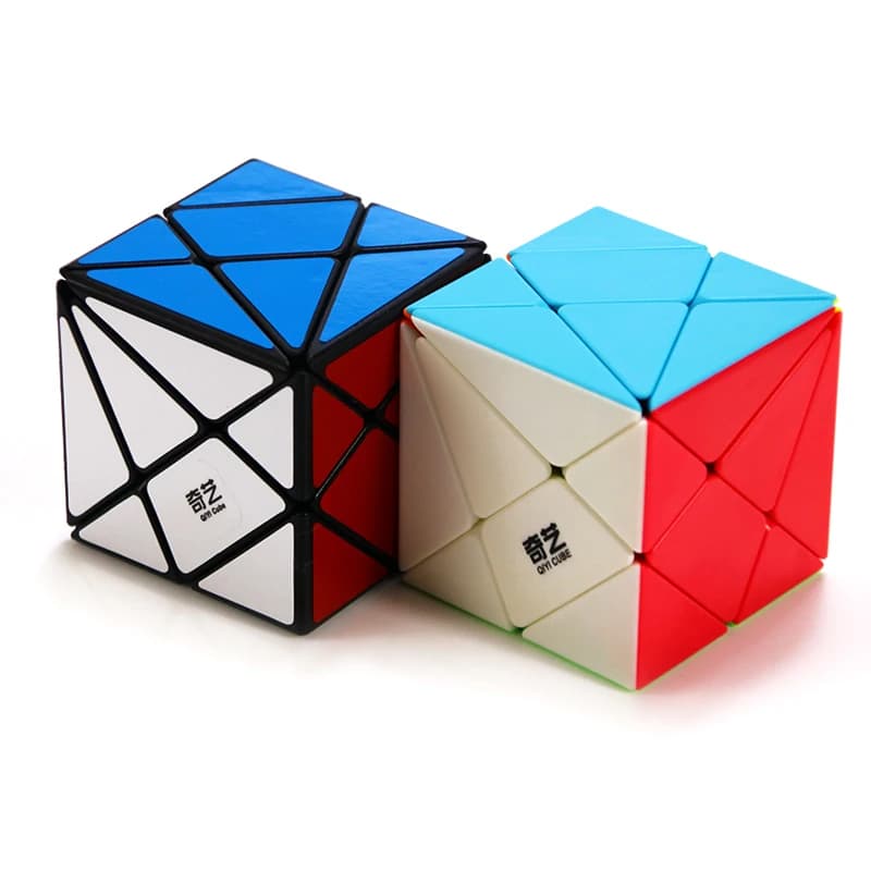QIYI Axis Magic Cube cambia irregolarmente Jinggang Puzzle professionale Speed Cube con adesivo smerigliato 3x3x3 cubo corpo senza adesivo