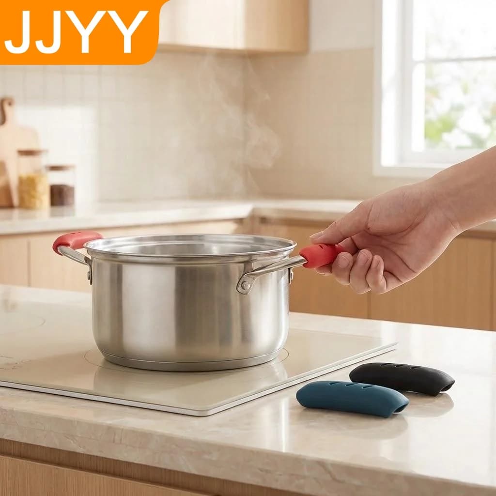 Protezioni in Silicone per Manici di Pentole, Coperture Anti-scottatura per Manici di Pentole in Ferro, Coperture Multiuso per Manici di Padelle, Utensili da Cucina