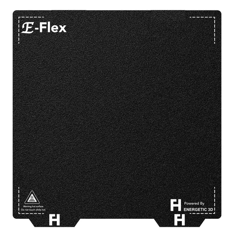 Enettetetic PEI lamiera di acciaio per molle 305x305mm aggiornamento letto magnetico flessibile PEI Pro strutturato su entrambi i lati per parti della stampante 3D Voron