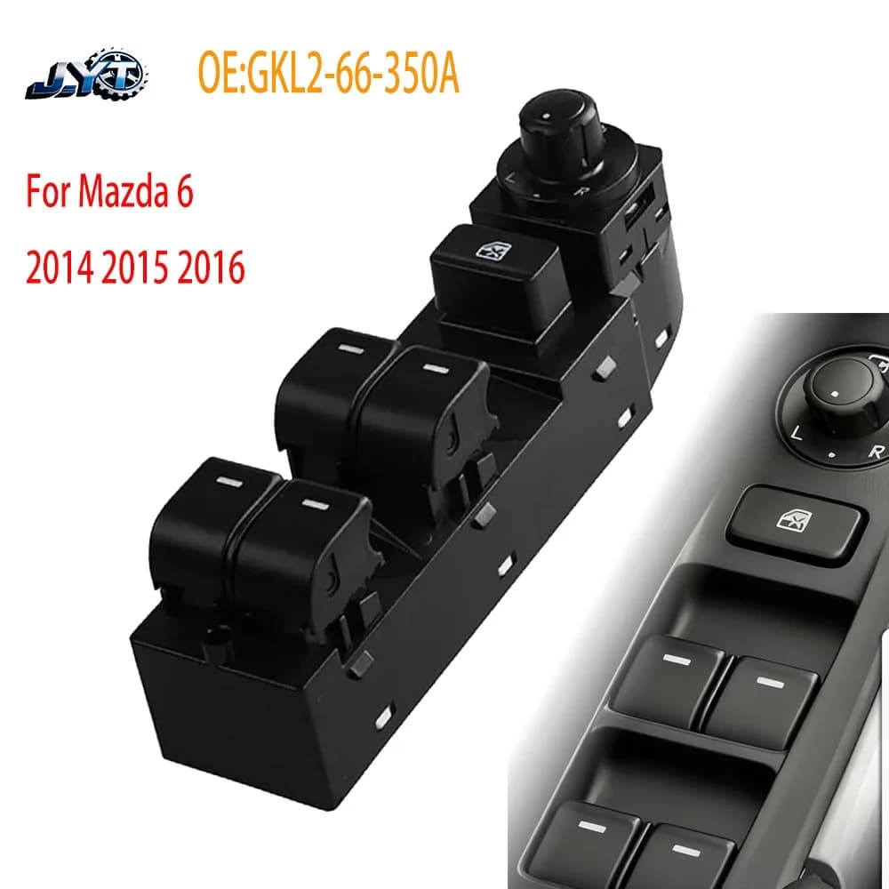 LHD Master Window Control Switch for Mazda 6 2014 2015 2016 Front Left Side Electric Power Glass Lifter Button Car Accessories