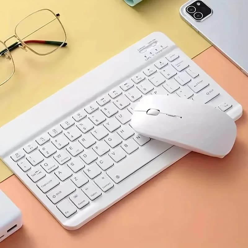 Tastiera wireless Tastiera compatibile Bluetooth per Android IOS Windows Mini Tastiera da gioco a 78 tasti per tastiera tablet PC iPad
