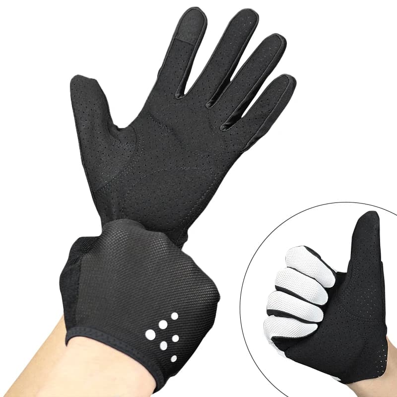 Men Women's Sports Cycling Gloves Dot Full Finger Luvas Gloves Cycling