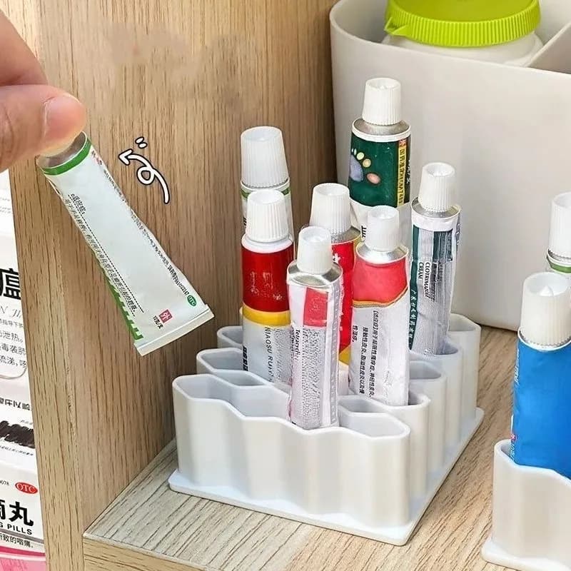 Porta Unguenti da Scrivania, Supporto per Unguenti in Silicone, Organizzatore per Cosmetici, Porta Penne, Contenitore per Unguenti Domestico