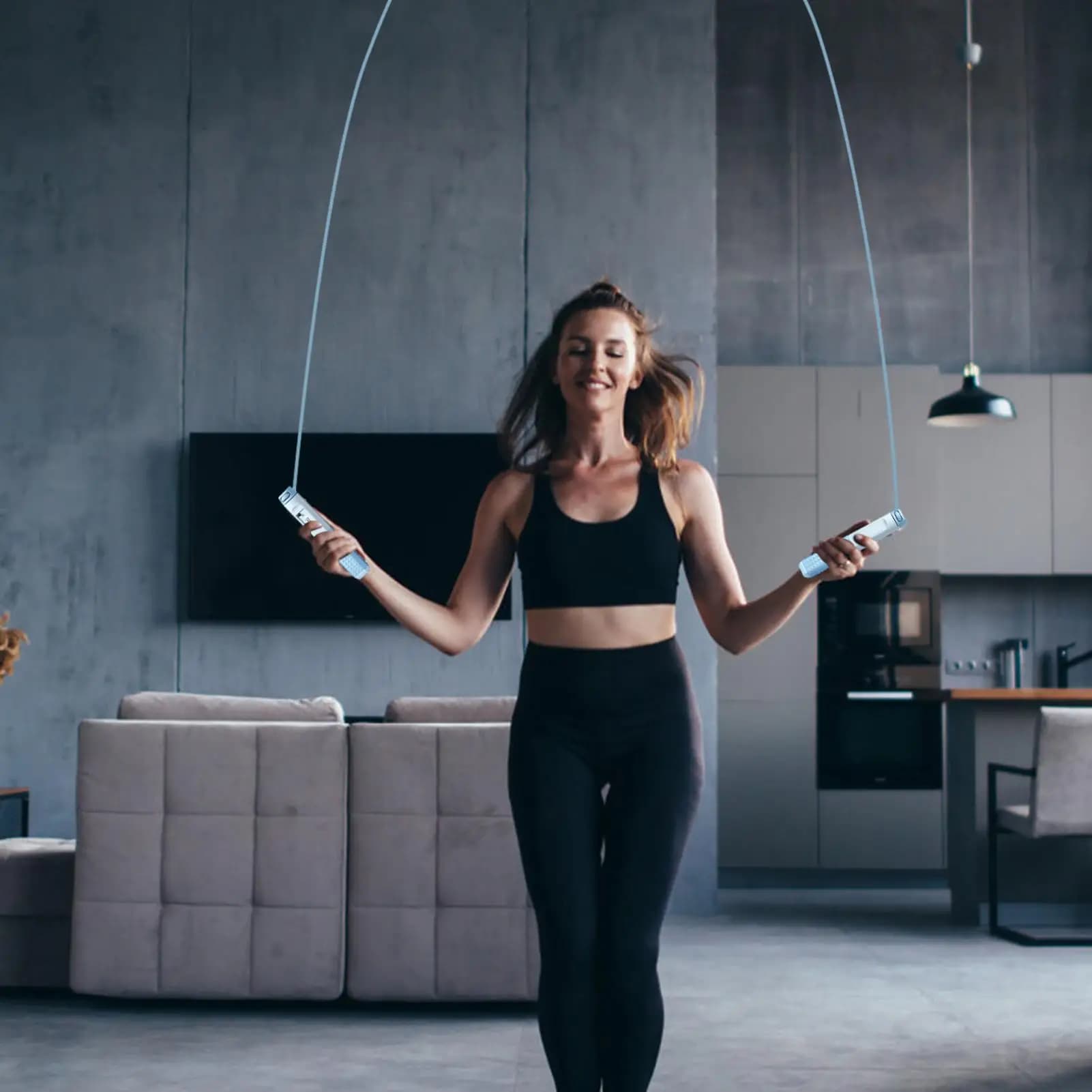 Fitness Cords with Intelligent Counter, Gym and Home Training Equipment
