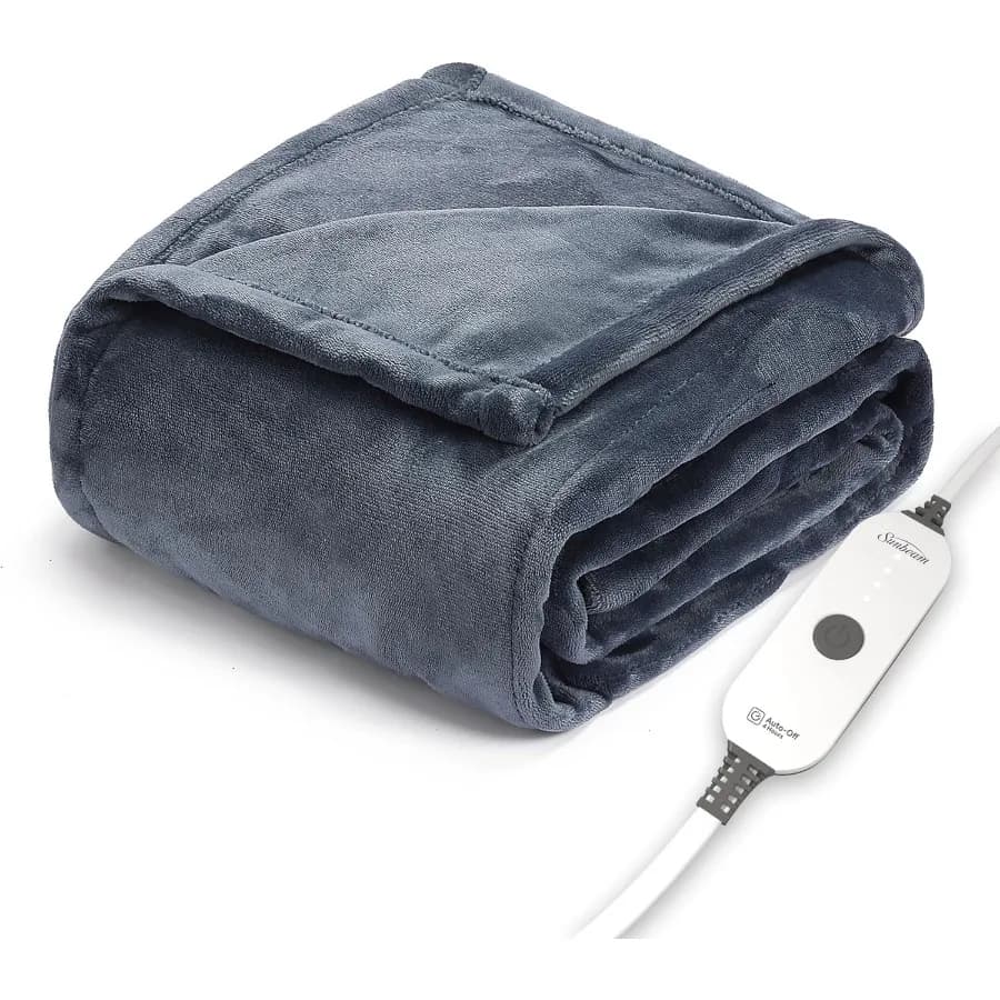 Coperta elettrica riscaldata in velluto Royal Posh 50" x 60" 4 impostazioni di calore Spegnimento automatico 4 ore per divano Hea veloce