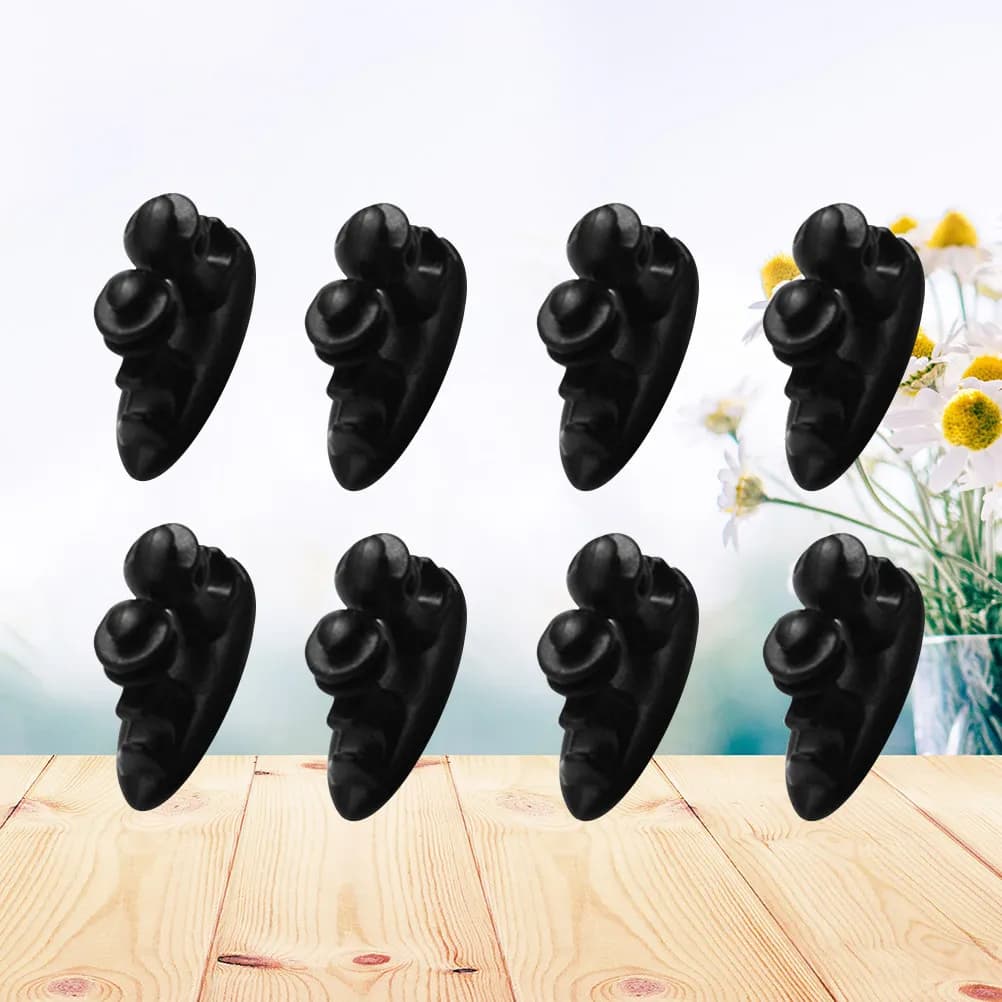 8 Pezzi Clip per Cavi Auto Adesivi, Organizzatore Fili per Cruscotto, Supporto Cavi Regolabile per USB e Audio