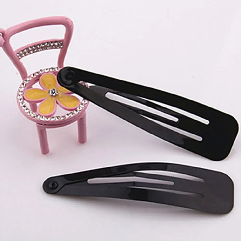 Children Hairpins Water Drop Clips Bangs Clip Headdress Solid Hairpins Simple Hairpin Hair Clip Metal Clips Barrettes BB Clips