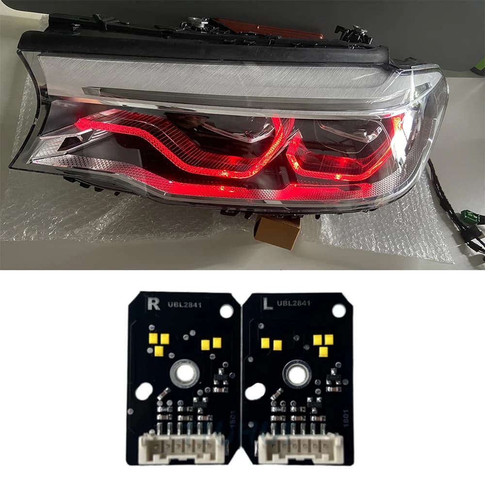 7214939 7214940 Schede per fari LED adattivi BMW G30 G38 F90 M5 G31 G32 GT 530I 540I 520D 530D 630D CSL DRL Rosso Giallo Blu