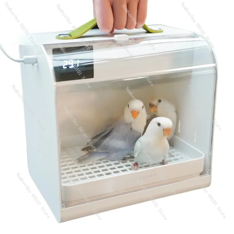 Portable Parrot Brooder Warmer Box Battery USB Car Heating Constant Temperature Travel Carrier Incubator Baby Budgie Cockatiel