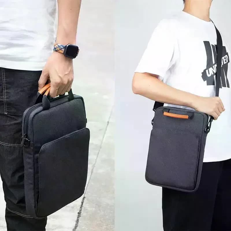 Borsa per laptop antiurto da 13 pollici, custodia per laptop multi-tasche, custodia per tablet.
