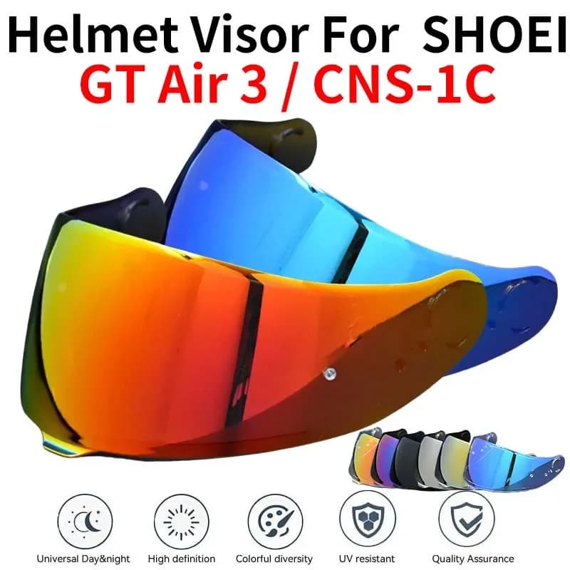 gt air 3 Visiera del casco Scudo per SHOEI CNS-1C CNS 1C GT-Air3 GT Air 3 Casco moto Lente Mirino in vetro Specchio Accessori