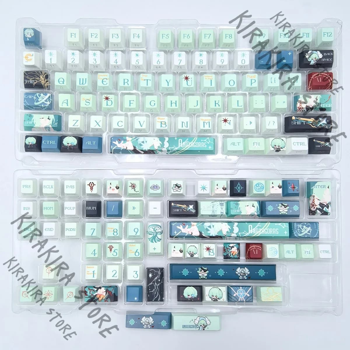 Honkai: Star Rail Anaxa Keycap Cartoon Anime Cosplay Kforce Keycaps Mechanical Keyboard Cap Charact Collector's Edition
