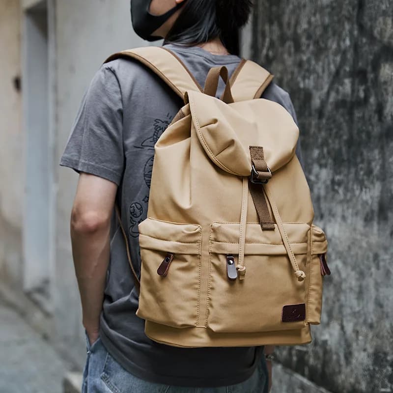 Nuovo zaino casual da uomo design di marca con coulisse zaino da uomo impermeabile borsa da viaggio Oxford zaini per laptop da 15,6 pollici zainetto