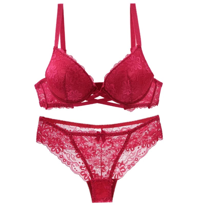 2022 Nuovo Sexy Del Merletto Floreale Reggiseni Set Per La Biancheria Intima Femminile 32/70 34/75 36/80 38/85 40/90 42/95 44/100 BCDE tazza biancheria intima