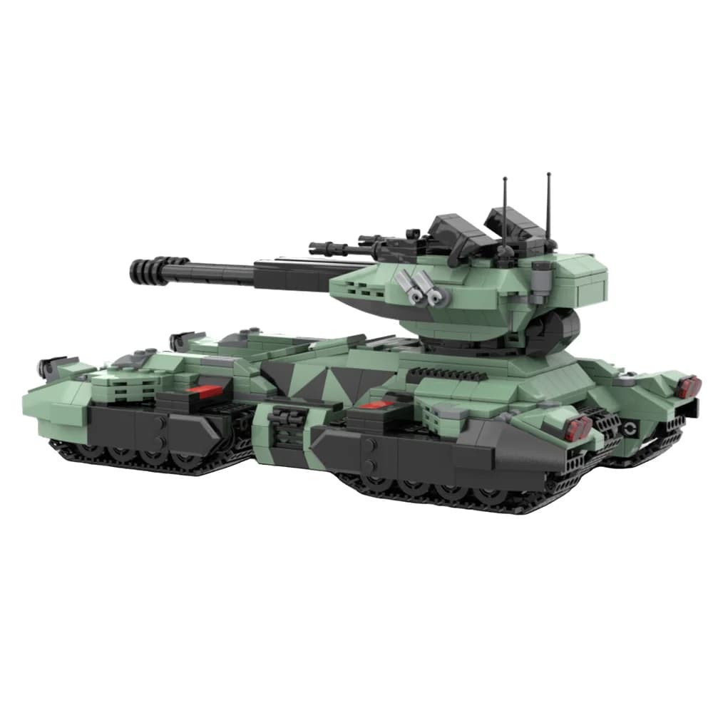 Blocchi da Costruzione MOC UNSC Grizzly Tank, Modello Militare, Mattoncini Educativi per Bambini, Regalo di Compleanno Fai-da-Te