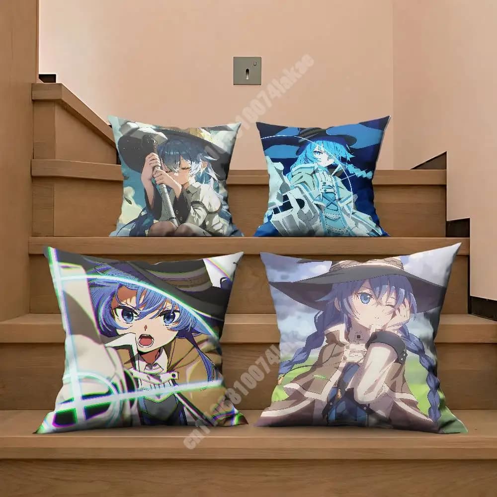 Roxy Mushoku Tensei Jobless Reincarnation Sofa Couch Pillow Cover Cushion Case Cozy Bedroom Accent Studio Furnishing