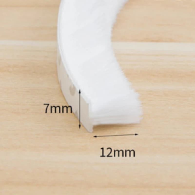 5/10M 7 x 12mm Adhesive Brush Strip Window Sealing Strip Felt Draught Excluder Wool Pile Weatherstrip Sound Insulation Seal