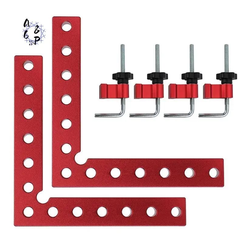 A68P-90Degree Positioning Squares,Right Angle Clamps 5.5Inch X 5.5Inch Aluminum Alloy For Woodworking Picture Frames,Cabinets