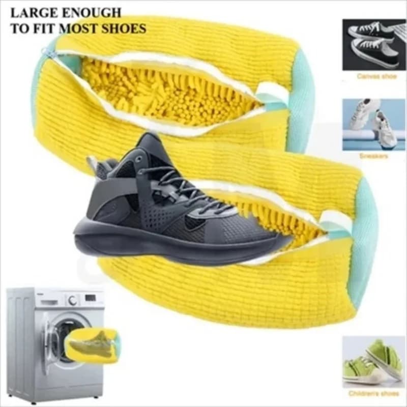 Washing bag Shoes, Protective mesh Soft Fibre padded, Compatible with Washer and Dryer