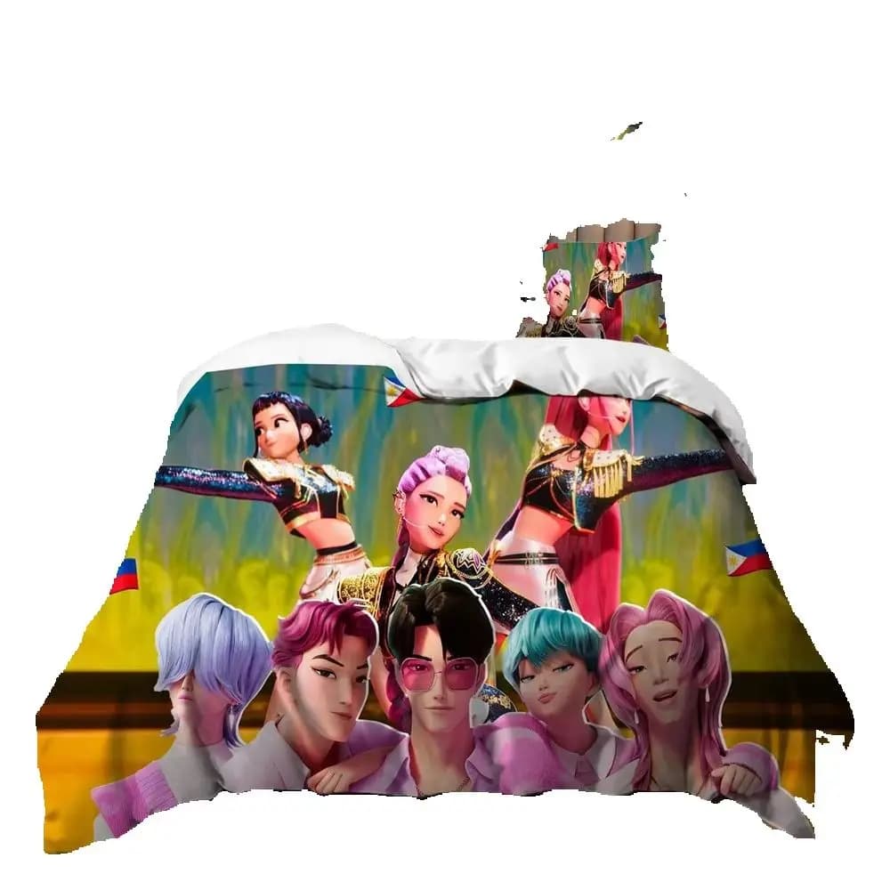 3D Print W onder-Girls Bedding Set Girl Fans kp op Duvet Cover Pillowcase Twin Full Size Home Bedroom Decor for Youth 2/3pcs