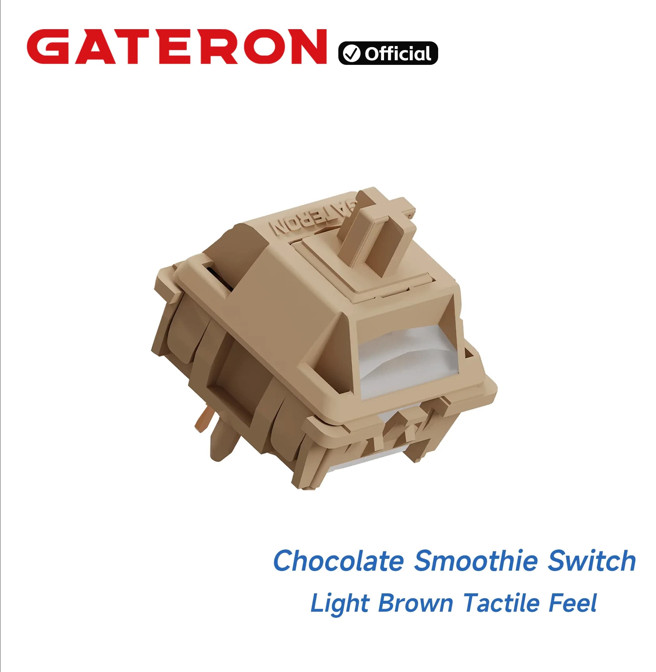 GATERON Smoothie Series Families Switch 5 Pin Linear Tactile Silent Full POM Housing Stem RGB DIY Hotswap for Mechanical Keyboar