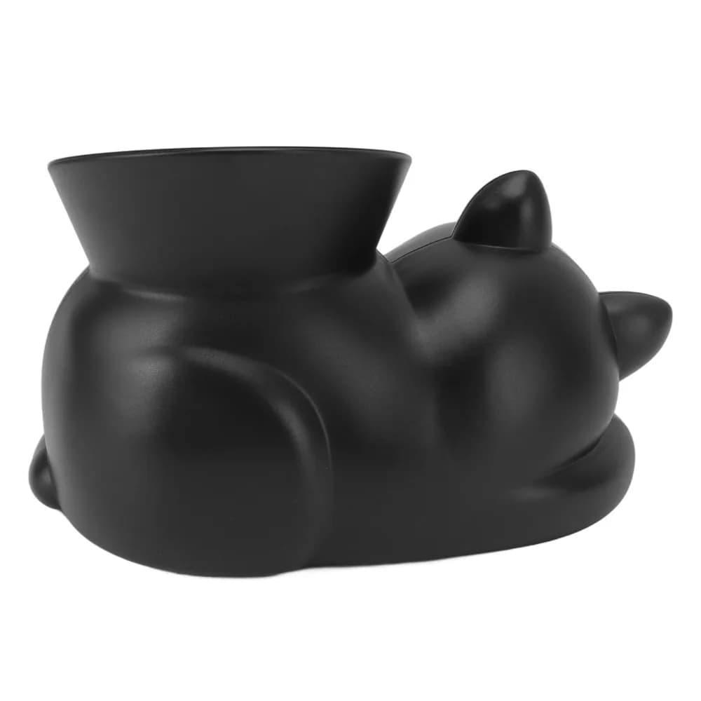 Removable Dump Bin Coffee Knock Box Cat Shape Design Small Size Coffee Grounds Container Recycling Bucket Cartoon Style