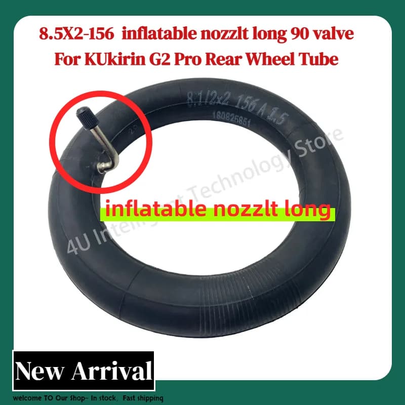 8.5x2.0 Camera d'aria posteriore per Kukirin G2 Pro Camera d'aria per pneumatici posteriori Scooter elettrico Parte di ricambio per pneumatici interni posteriori
