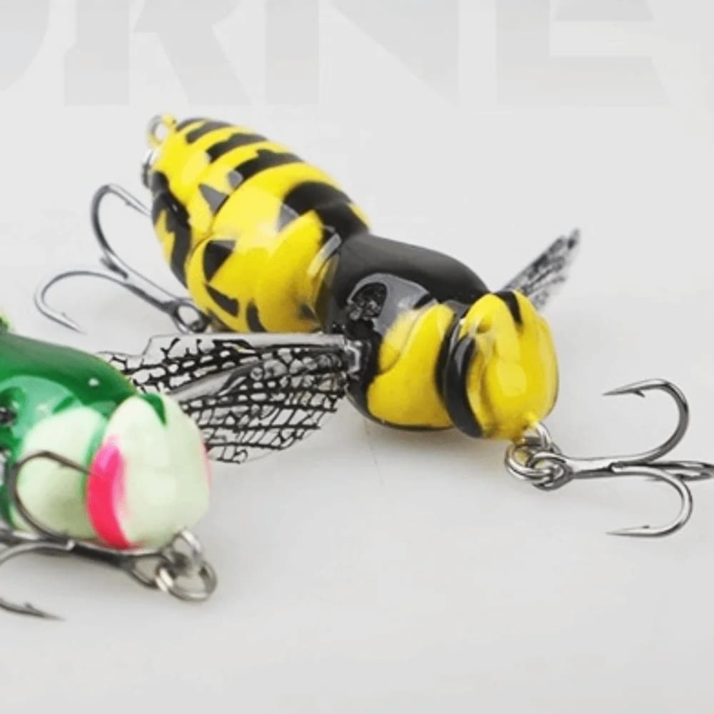 Esche da Pesca da 5g, Lunghezza 48mm, Design Bionico, Swimbaits Bionici Galleggianti, Wobblers con Azione Insetto, per Pesca in Acqua Dolce