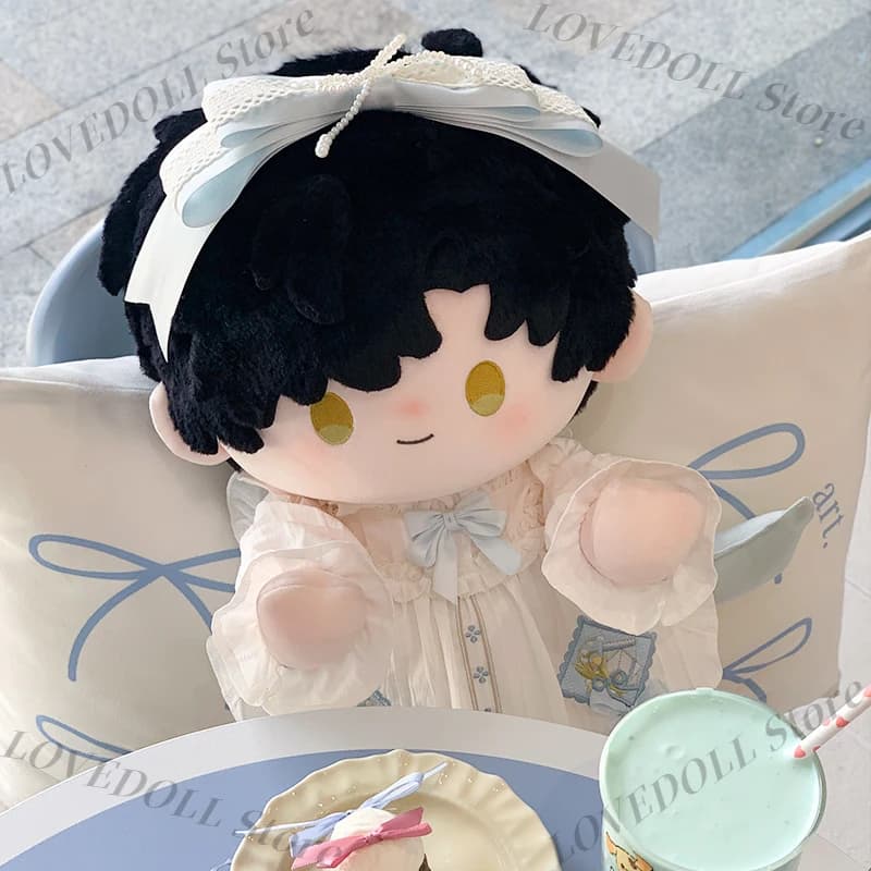 Spring Kawaii Girl Dolls Clothes Outfit Hair Band Dress Socks For 40 Doll Body Clothing No Attribute Costume Original