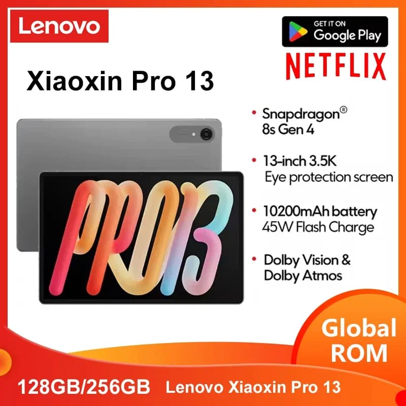 New Lenovo Xiaoxin Pro 13 AI Tablet 13'' 3.5K 144Hz Diplay Original CN version 10200mAh Snapdragon 8s Gen 4 CPU WIFI 7 Pad PC