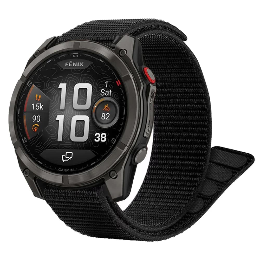 Hook Loop 22mm 26mm Nylon Strap For Garmin Fenix 8 E 7 7X 6X Pro/Epix Pro 47mm 51mm/Enduro/TACTIX 8/Forerunner 970 965 Watchband