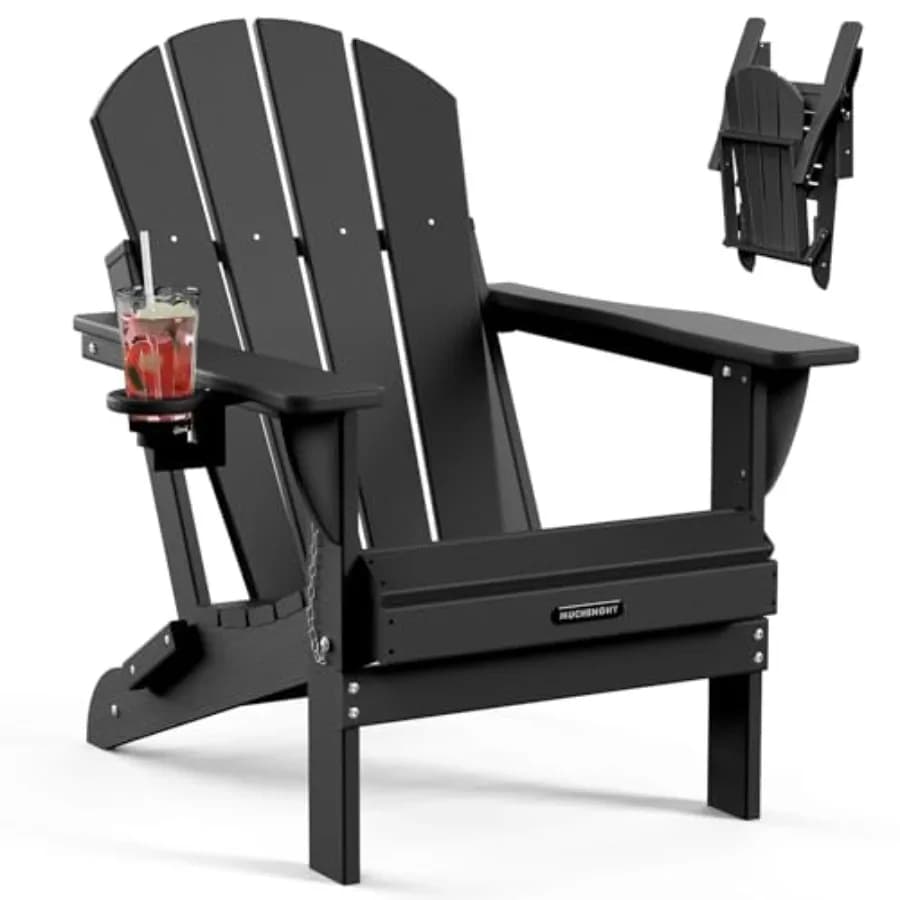 Chairs Adirondack Folding chairs, Garden chairs Resistant to Patio, Terrace, Courtyard, Chairs for Falò, Campsite chairs B