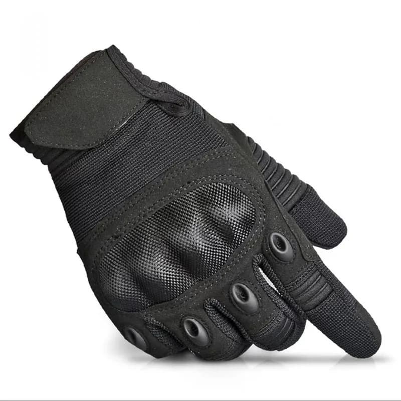 Guanti tattici da uomo in super fibra Protezione Shell Uomo Donna Equitazione Guanti da moto con touch screen a dita intere con nocche rigide