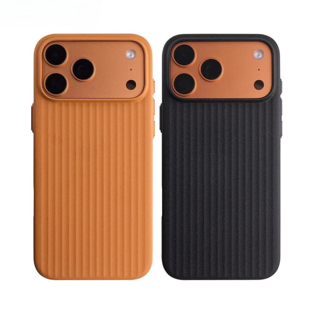 Business Rock Sand Corrugated Matte Magnetic Case for iPhone 17 Pro Max 16 15 14 13 Pro for MagSafe Charge Drop Protection Cover