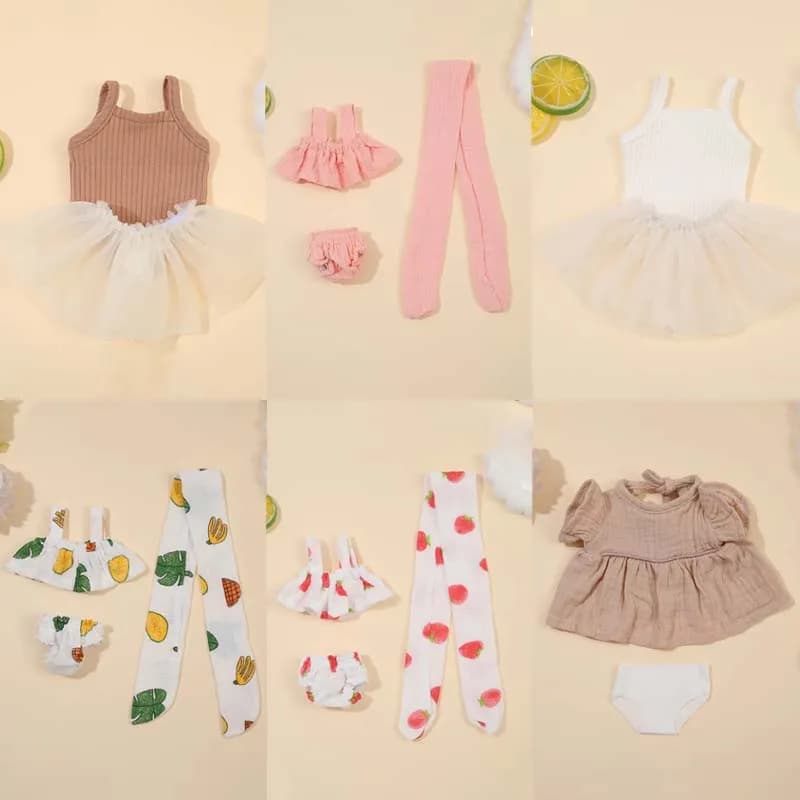 Bel vestito gilet vestiti per bambole per 33 cm 12,99 pollici bambola rinata bambole vestiti giocattoli fai da te accessori per bambole per bambola rinata