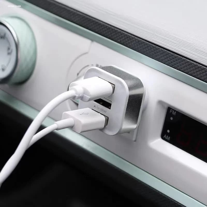 Multifunction USB Hub for Car, Basic Charger Adapter 1 to 2, Internal Change