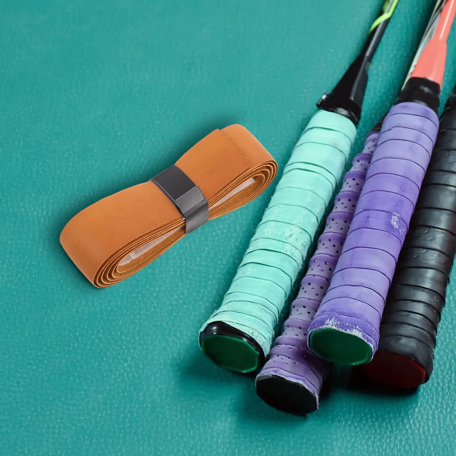 Anti-slip Adsorbent Tape Tennis Rack, for Badminton, Bicycle, Fishing Rod Accessories, Badminton Grip