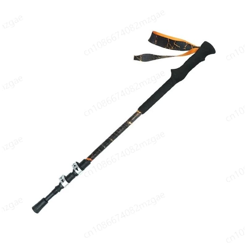 Bastone da Trekking Pieghevole, Bastone Telescopico a 3 Sezioni, Leggero Bastone da Escursionismo per Alpinismo e Trail Running