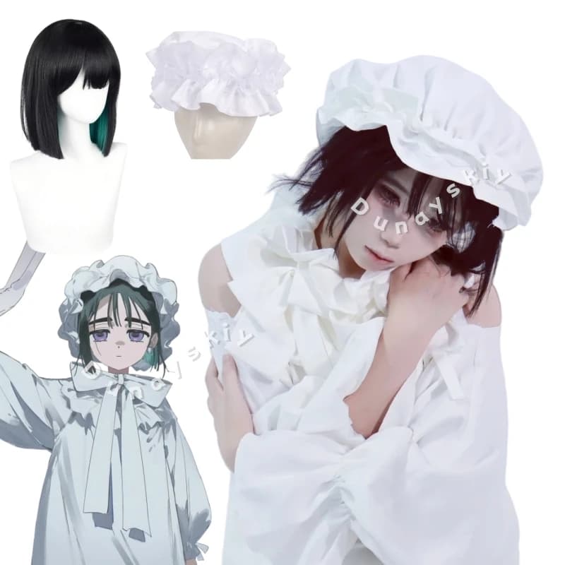 Alien Stage Sua Young Version Neck Ornament Hat Wig Full Cos Set Cosplay Dress Ruffle Big Bow Collar Cute Tiered Skirt Halloween
