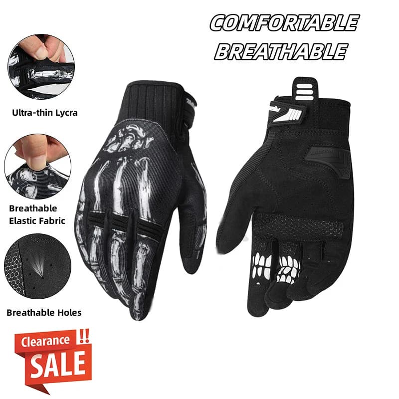 Guanti da moto Bone Festival Guanti da moto antivibranti Sport all'aria aperta Guanti da motocross touchscreen personalizzati