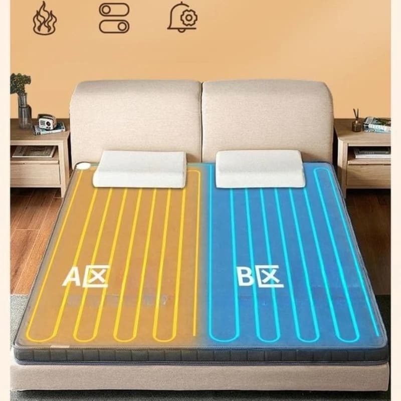 Smart Electric Heated Blanket Timer Auto Shutoff Overheat Safe Plush Sherpa Washable Fast Heating Bed Sofa King Queen Twin