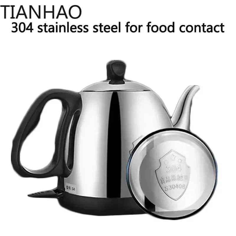 Desktop Electric Kettles Household Tea Pot Set 1.0L Capacity 304 Stainless Steel Safety Auto-off Function S4