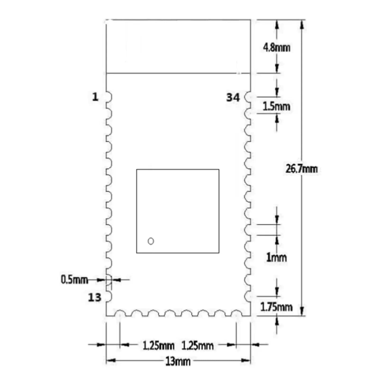 BLE 4.0 Wireless Module CC2541 Chip AT Command Configurable Long Range 2.4G 3.6–6V Pack of 10 for Arduino