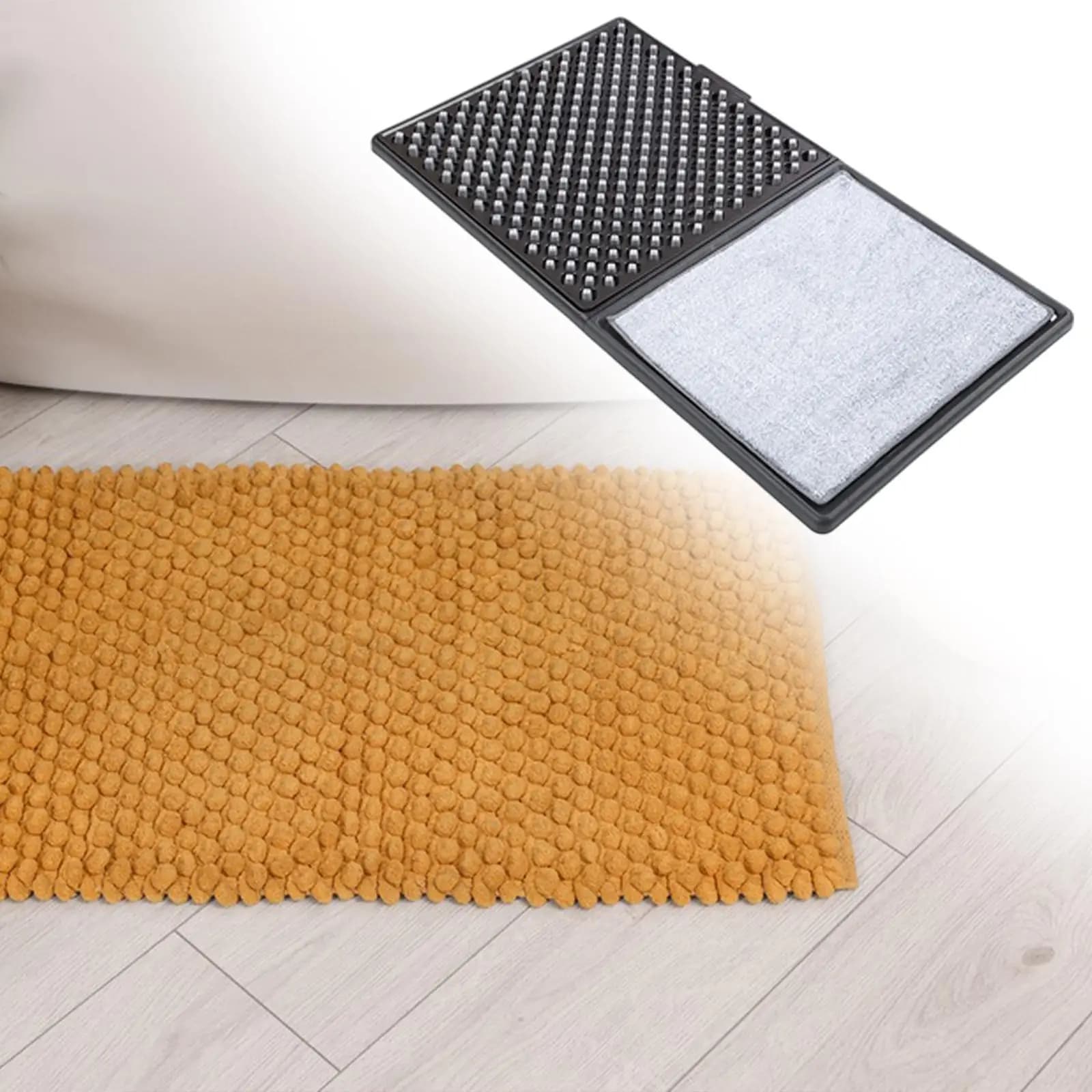 Tappetino disinfettante per scarpe Tappetino da ingresso multifunzione antiscivolo per pulizia rapida Zerbino per porta Hotel domestico per interni ed esterni
