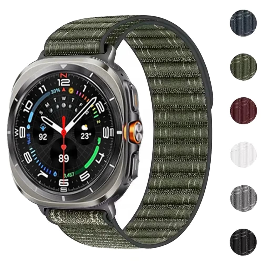 Cinturino in nylon per Samsung Galaxy Watch 8 Ultra 47mm Band No Gaps Bracciale sportivo con cinturino per Galaxy Watch 7 Ultra Correa
