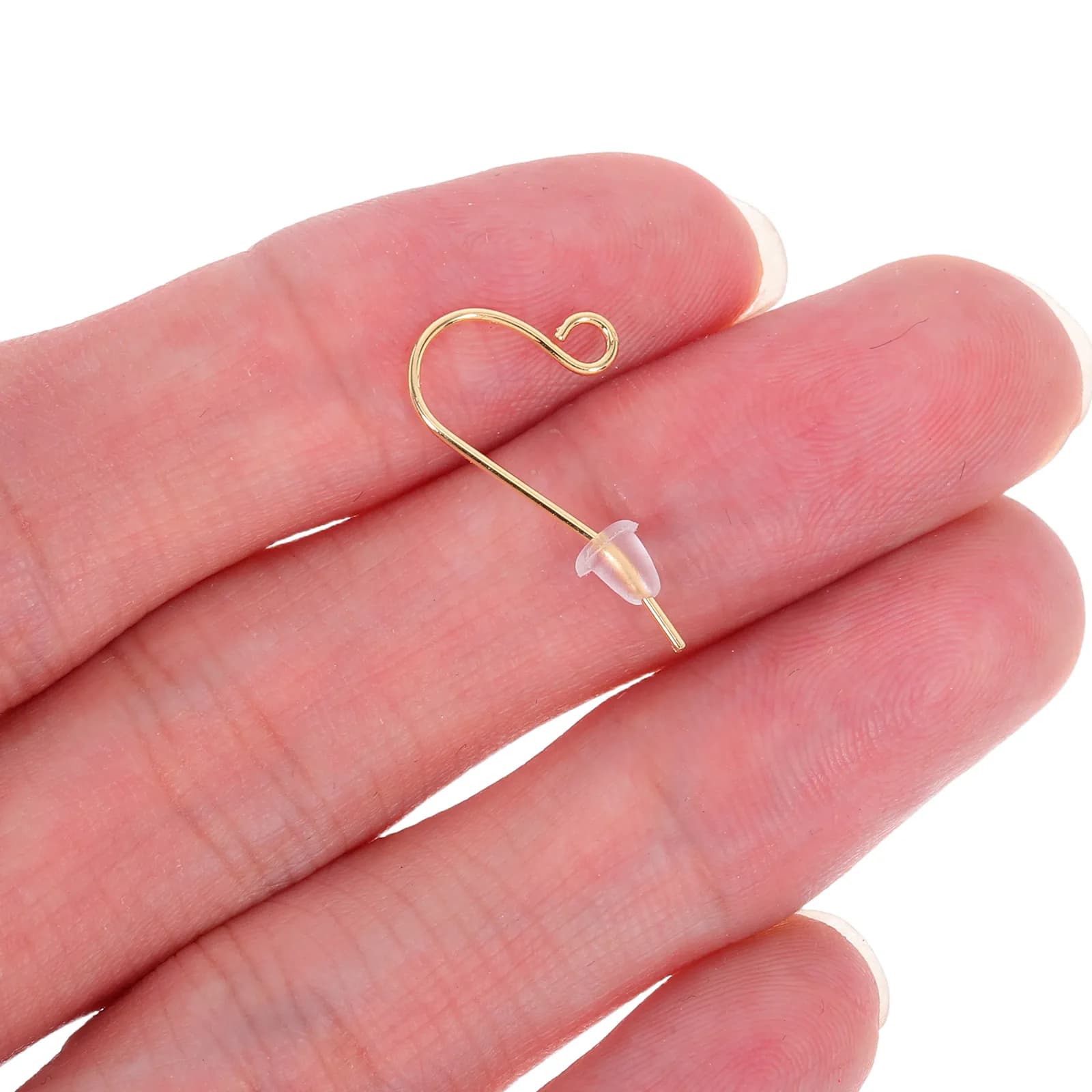 1Set V Shape Earring Hooks Kit for Earring Making Supplies Handmade DIY Jewelry Findings Comfortable Metal Material Long Wear