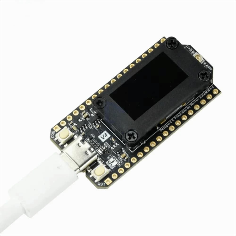 Scheda di Sviluppo OLED da 0,96 Pollici LoRa 32 V4 a Basso Consumo BLE Meshtastic GPS Alimentata a Energia Solare per Arduino IoT