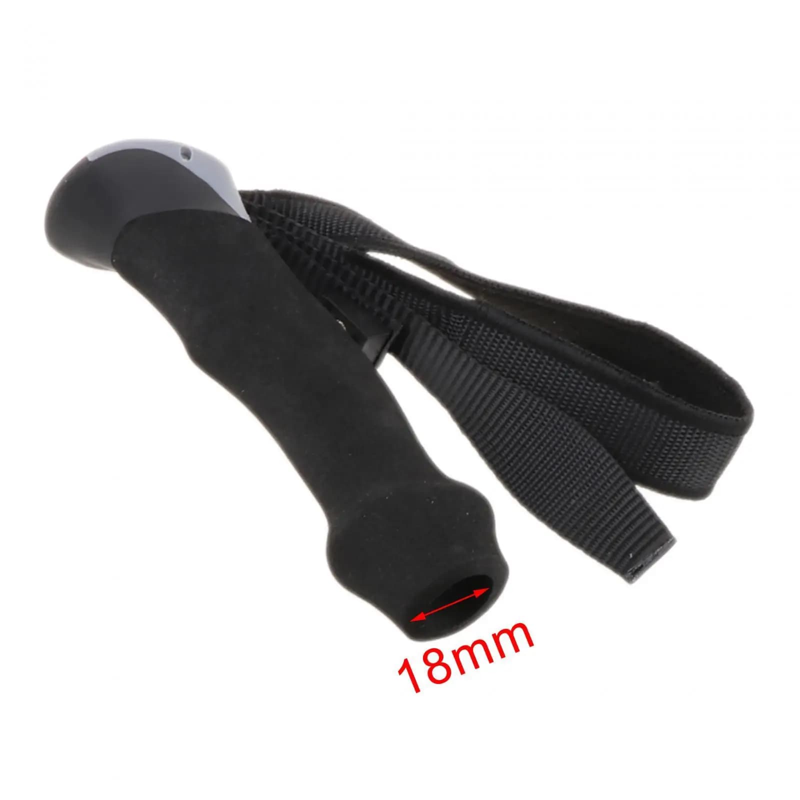 Plastic handle for walking stick with strap, lightweight spare part for walking sticks, climbing equipment and hiking