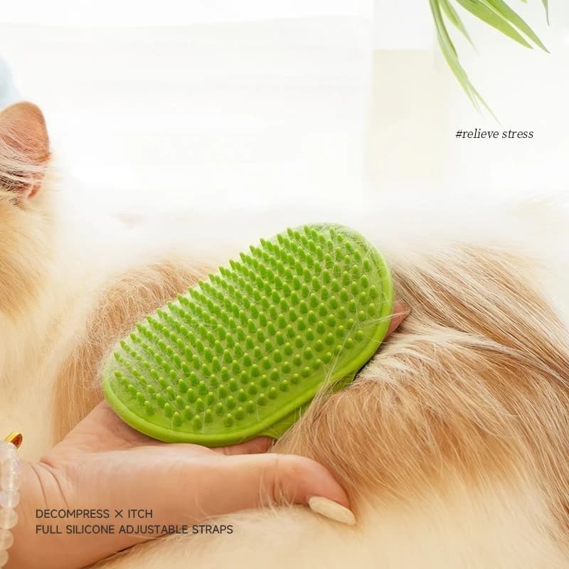 Spazzola per cani e gatti Bagno per animali Pettine in silicone Pettine per massaggio Dispositivo per la depilazione Forniture per animali domestici Strumenti per il lavaggio e la pulizia della bellezza del cane