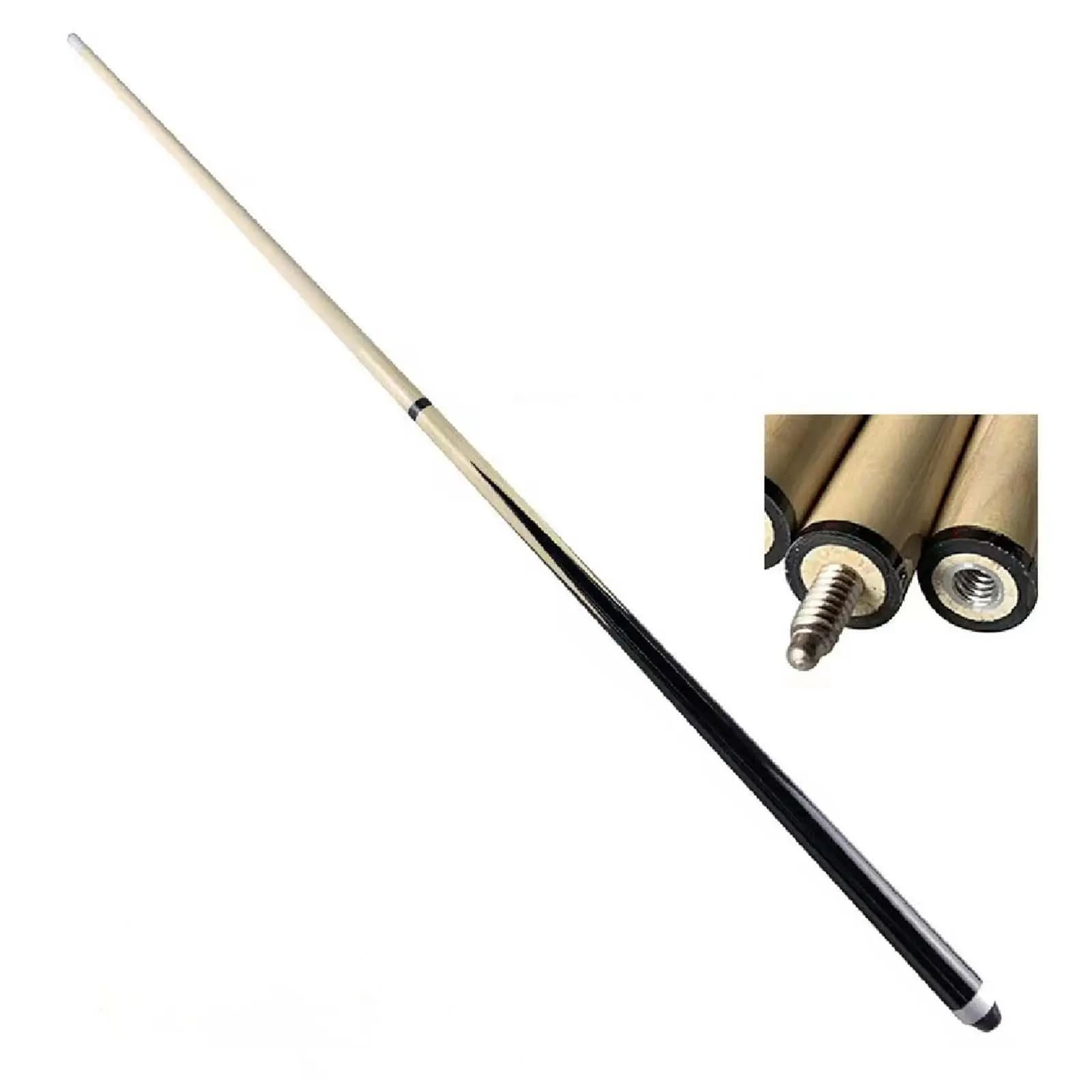 Portable Pool Cue for Kids Wooden Short Billiard Stick Adjustable Length for Home Practice Table Accessories